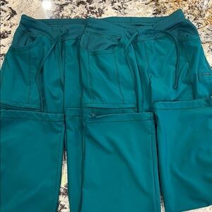 Hunter Green Jogger Pants, lot of 2, scrubs great condition